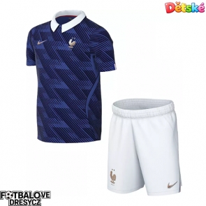 Francie Dětské Domácí dres komplet MS 2026 Krátký Rukáv (+ trenýrky)